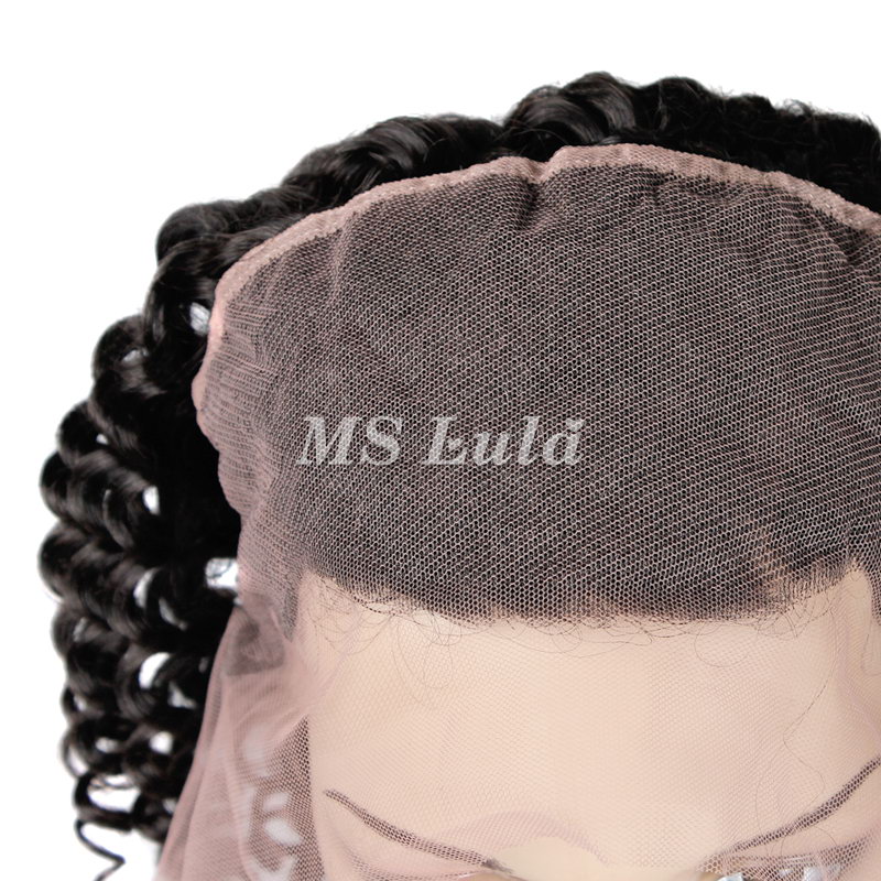 Virgin Hair Deep Wave 360 Lace Frontal Closure 13.5x4x2 With Elastic Band - 图片 5